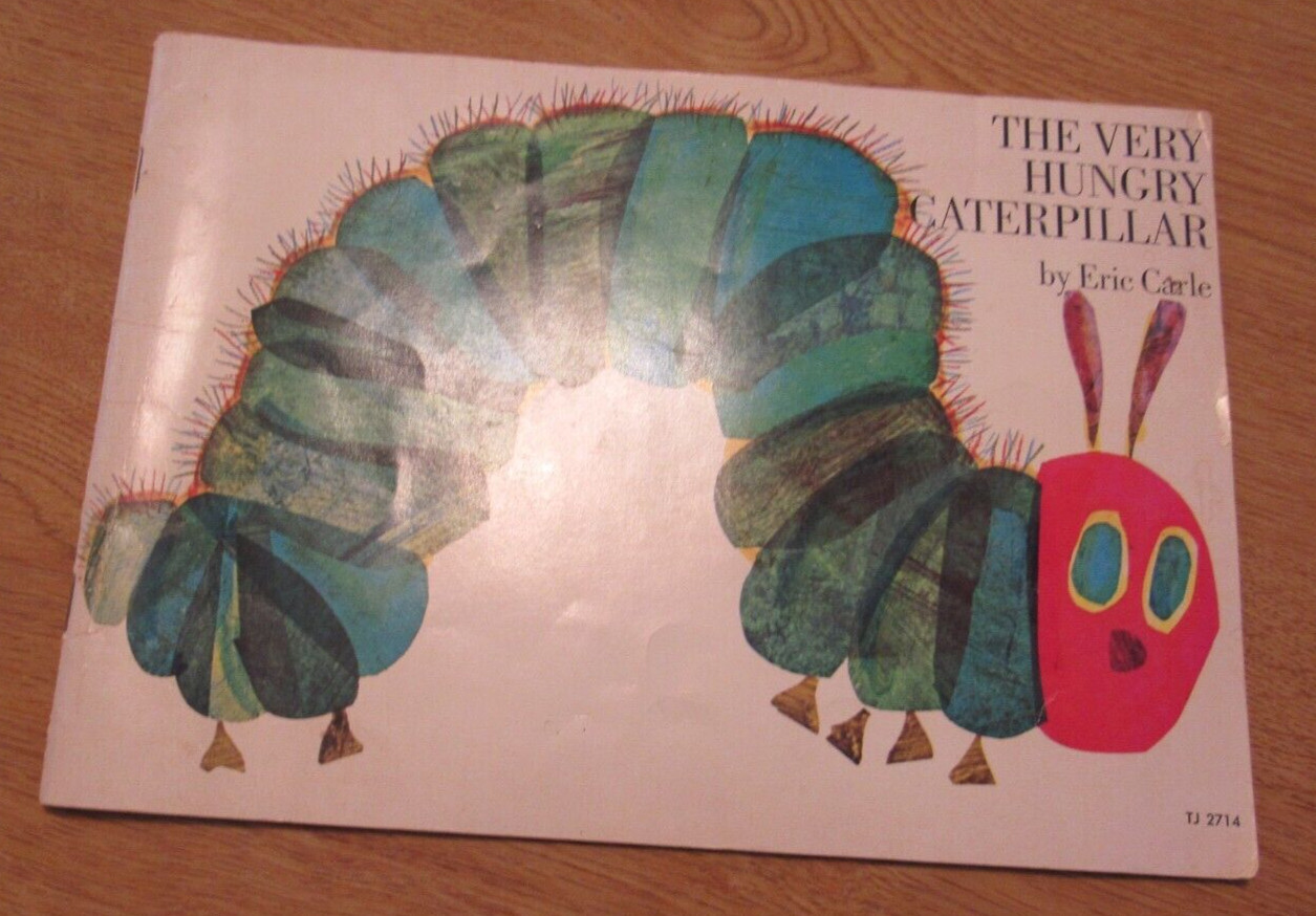 THE VERY HUNGRY CATERPILLAR by Eric Carle 1974 Stated First Printing PB