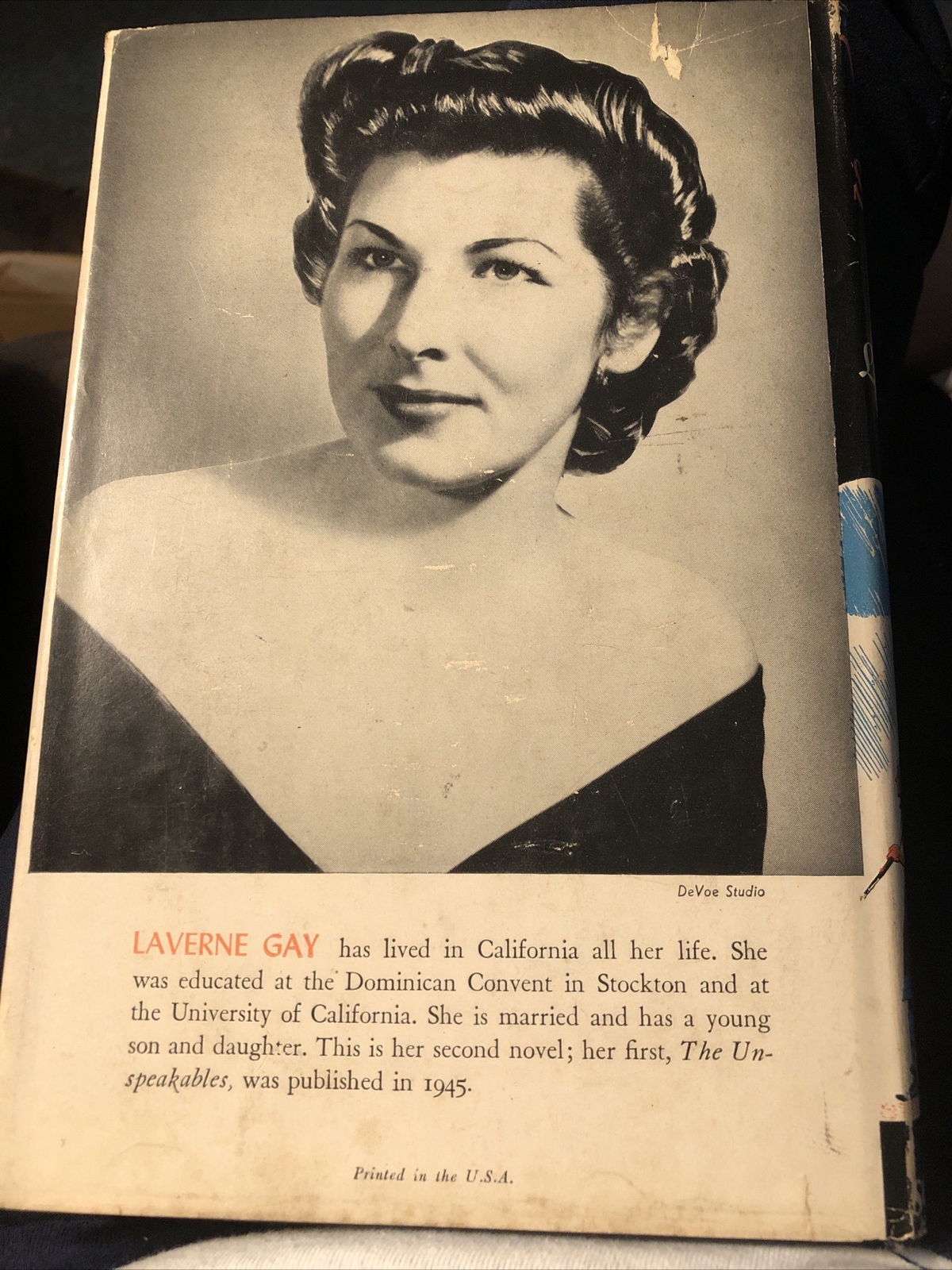 1949 Wine of Satan by Laverne Gay Hardcover 1st Edition, with DJ 1st Crusade