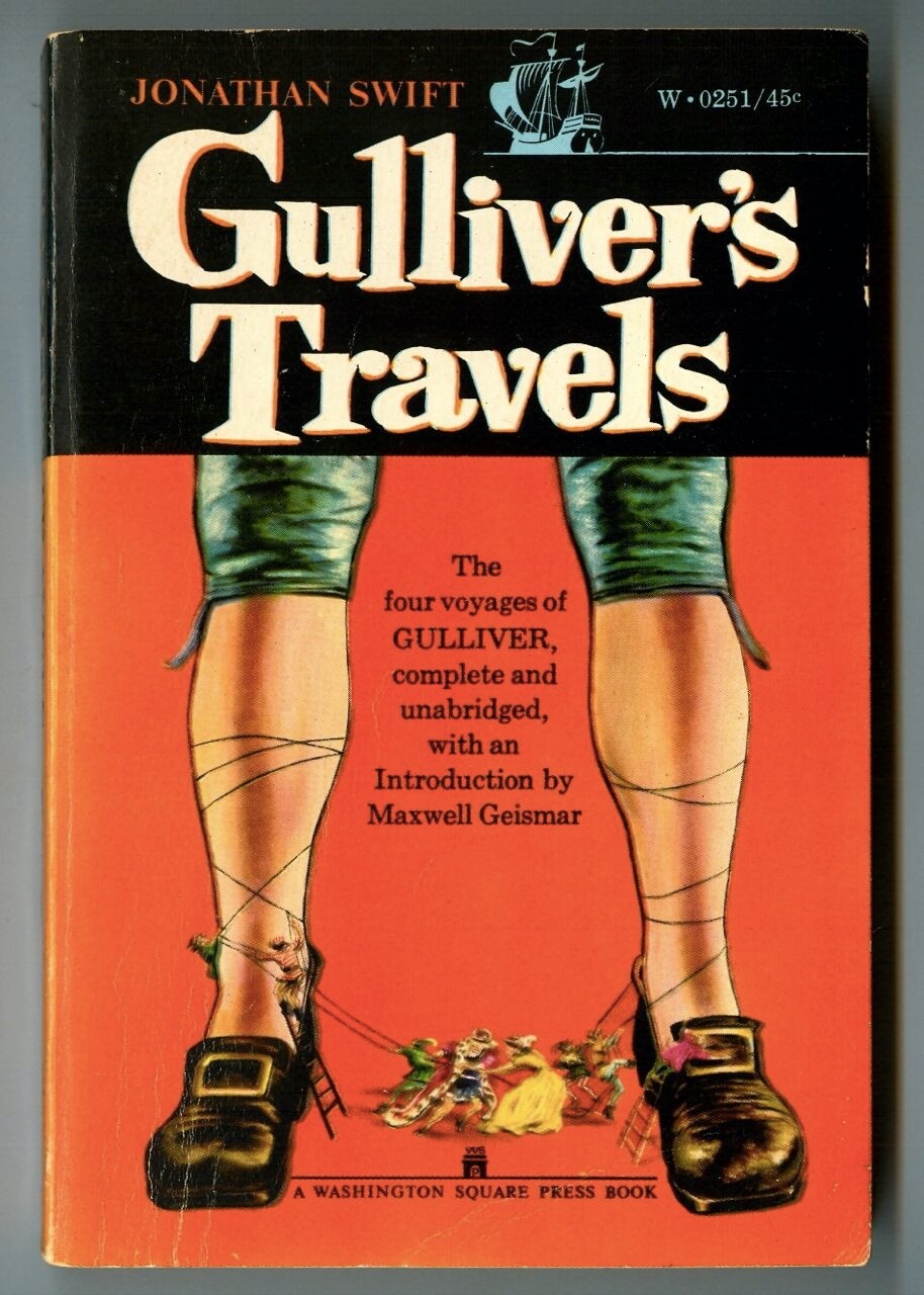 GULLIVER’s TRAVELS by Jonathan SWIFT! Vintage 1968 Washington Square Press PB!