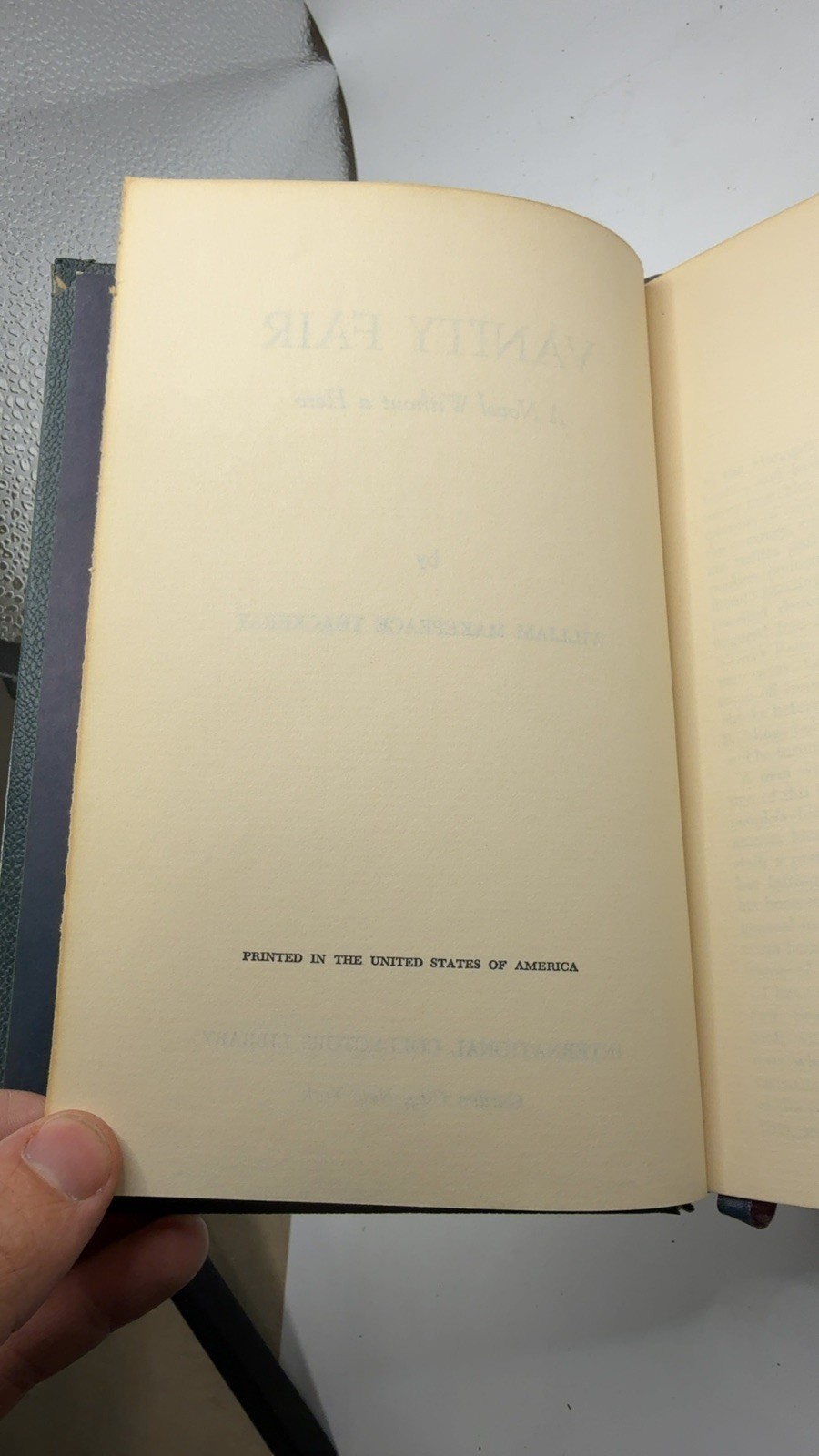 Vanity Fair William Makepeace Thackeray Hardcover
