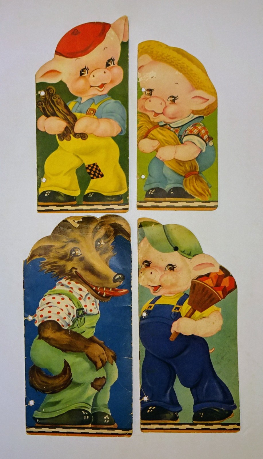 1941 MARGOT VOIGT Lot – The Very Wicked Wolf + Chubby Pig + Tiny Pig + Patty Pig