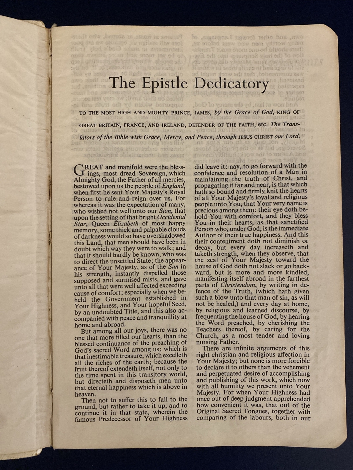 Holy Bible / King James Version / Imitation Leather / Self-pronouncing edition