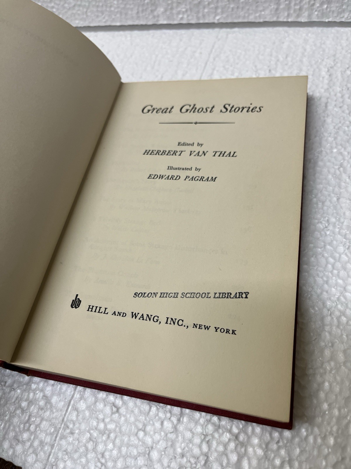 Great Ghost Stories by Herbert Van Thal – 1960 hardback
