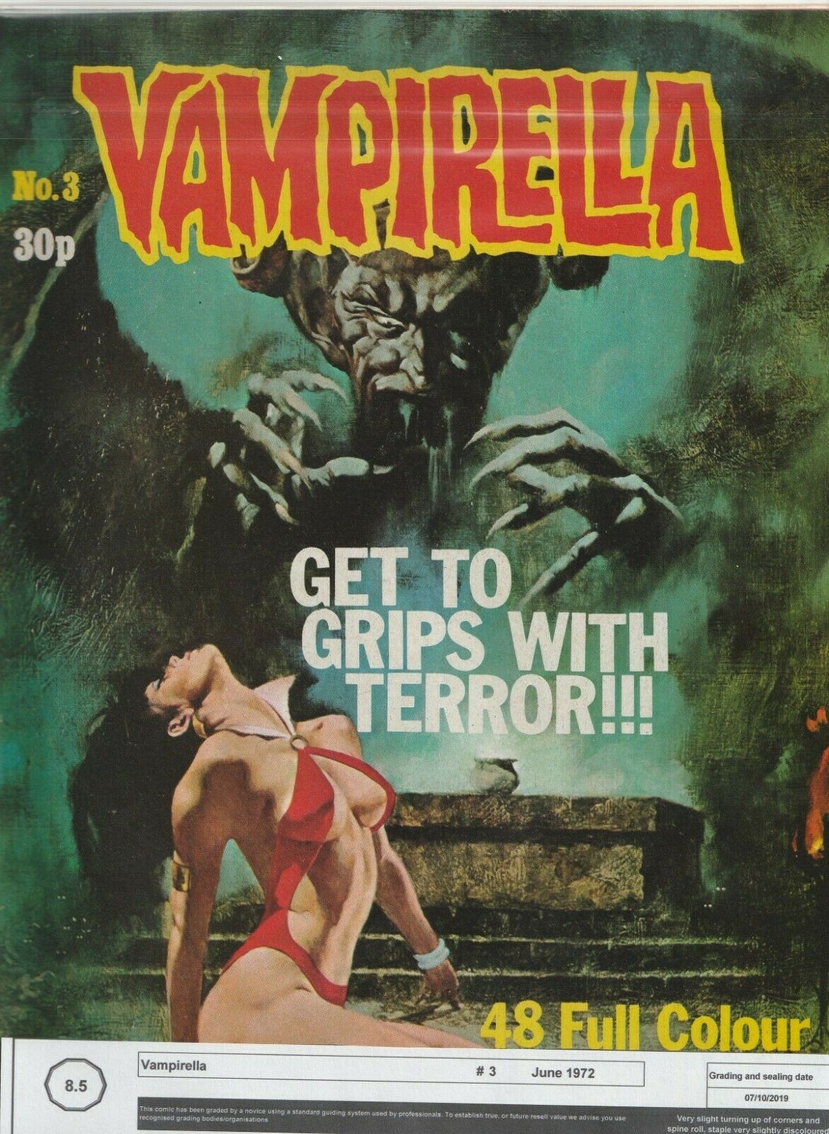 Vampirella Collectors Classic Cult Comic Book #3 June 1972 Vintage Collector’s