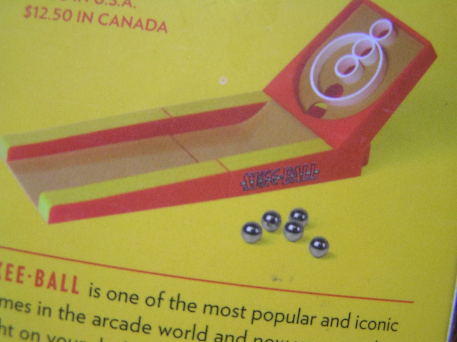 Running Press Desktop SKEE~BALL Mini Arcade Game w/ 5 Balls & 32~Pg Booklet~~NIB