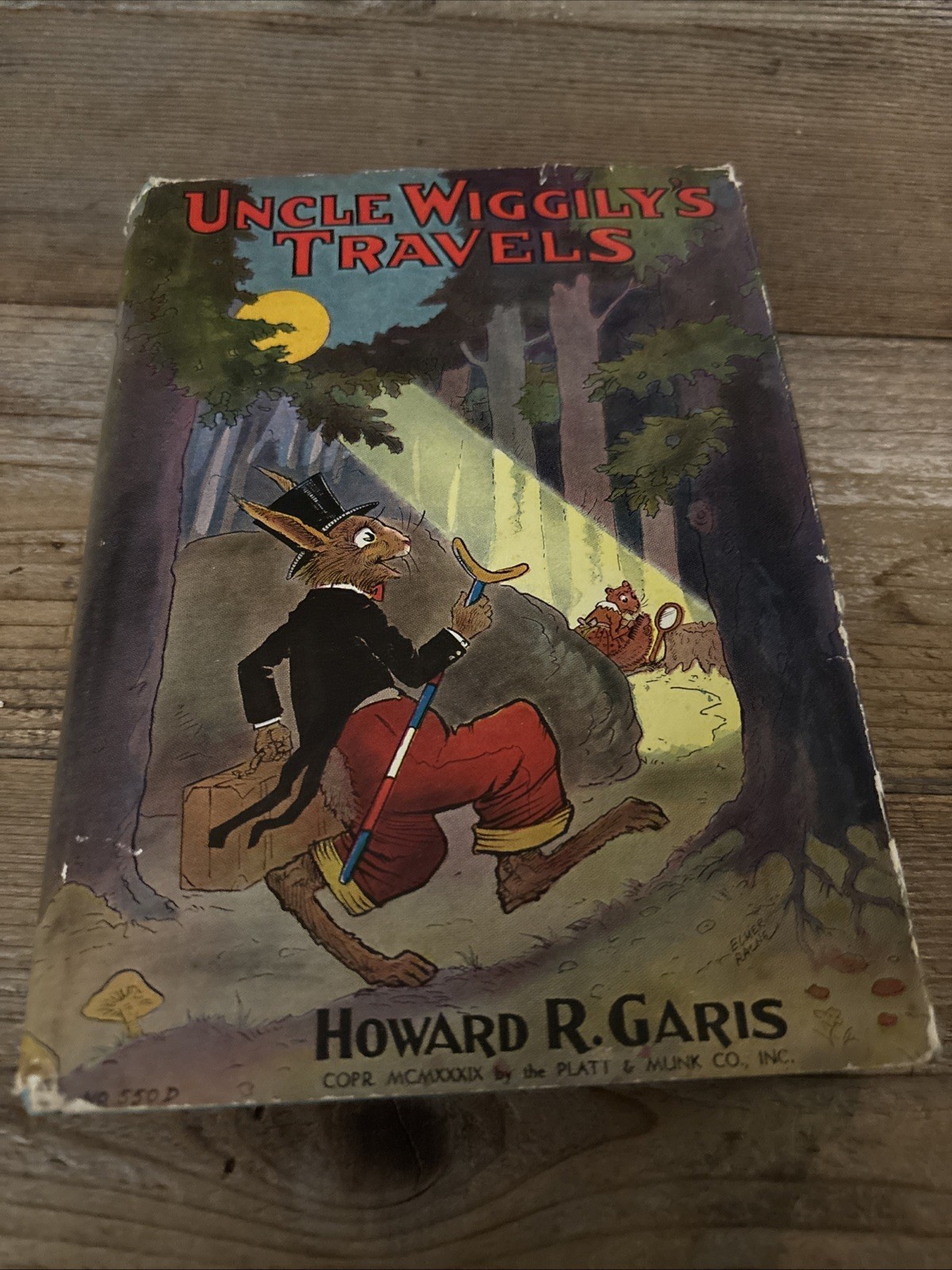Uncle Wiggily’s Travels by Howard R. Garis, illus Elmer Rache, 1939 HC/DJ