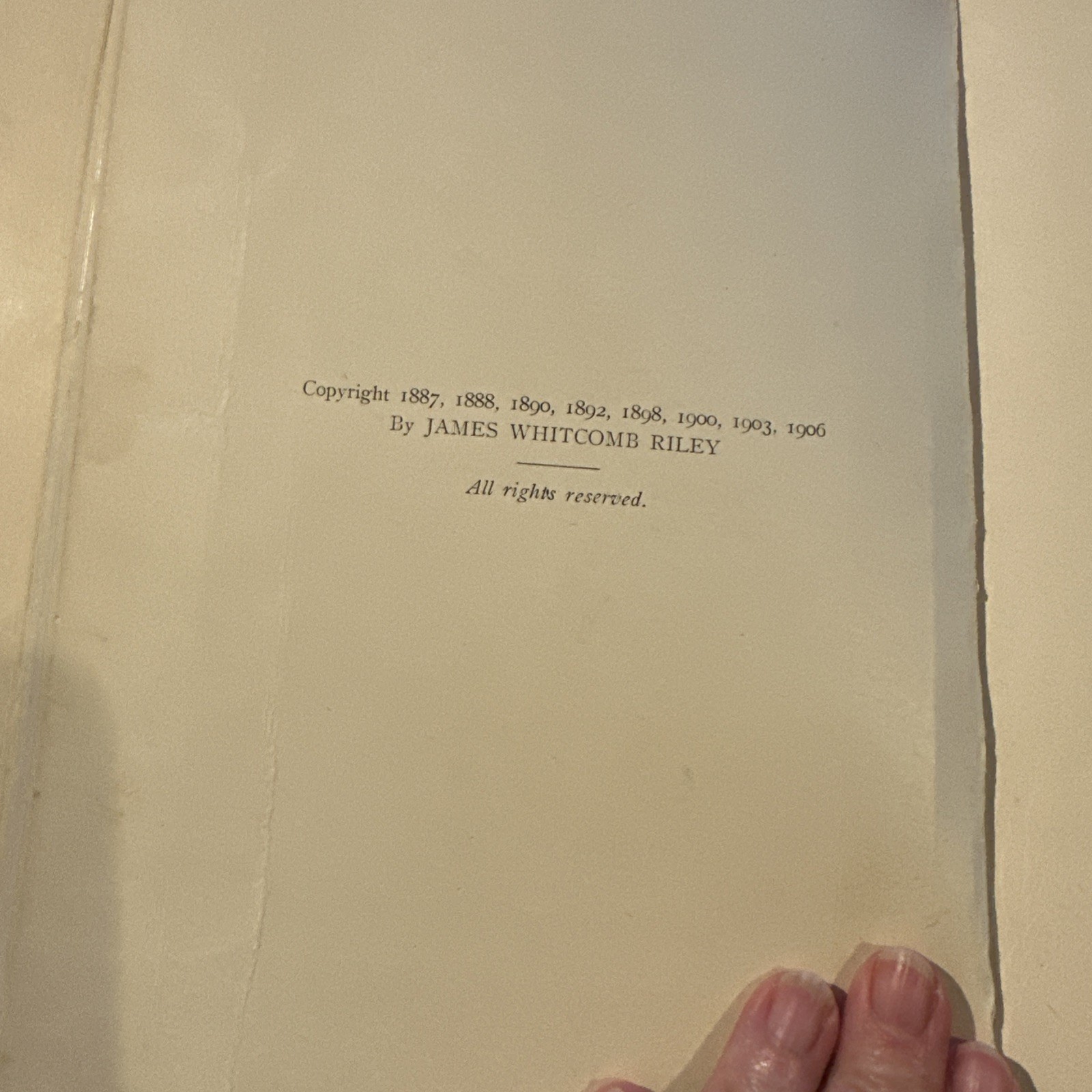 1906 CHILD VERSE JAMES WHITCOMB RILEY –  Illust.  ETHEL F. BETTS 
