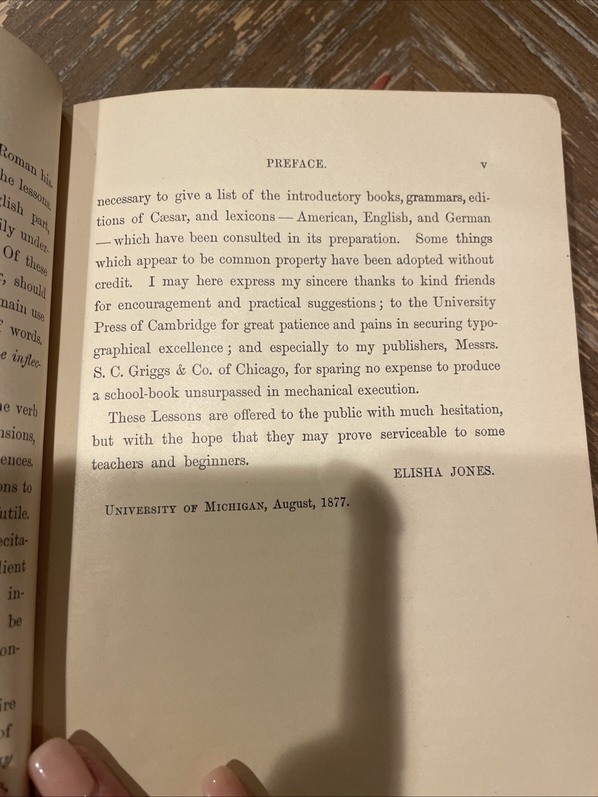 1890 – First Lessons in Latin – by Elisha Jones