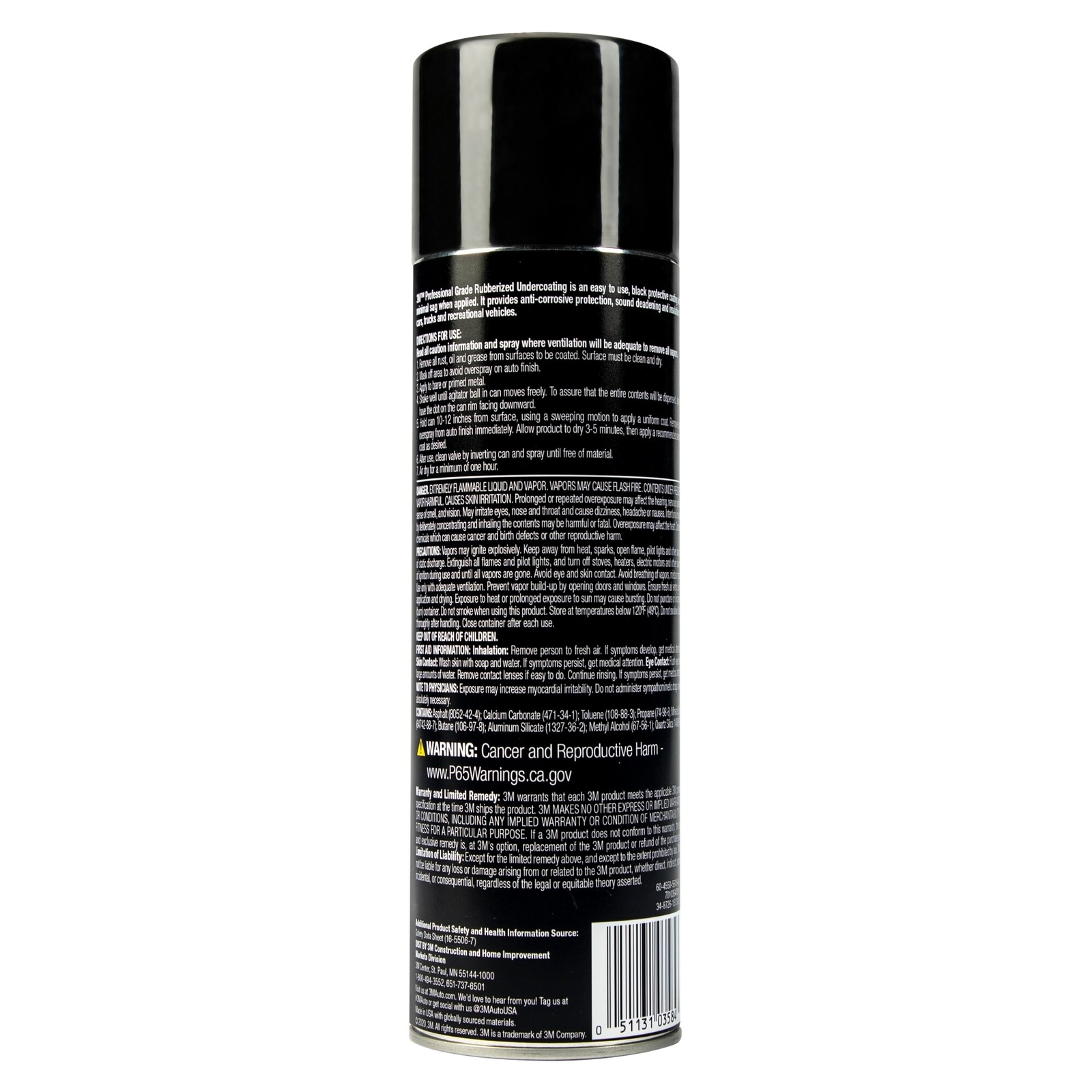 3M™ Professional Grade Rubberized Undercoating, 03584, 16 oz