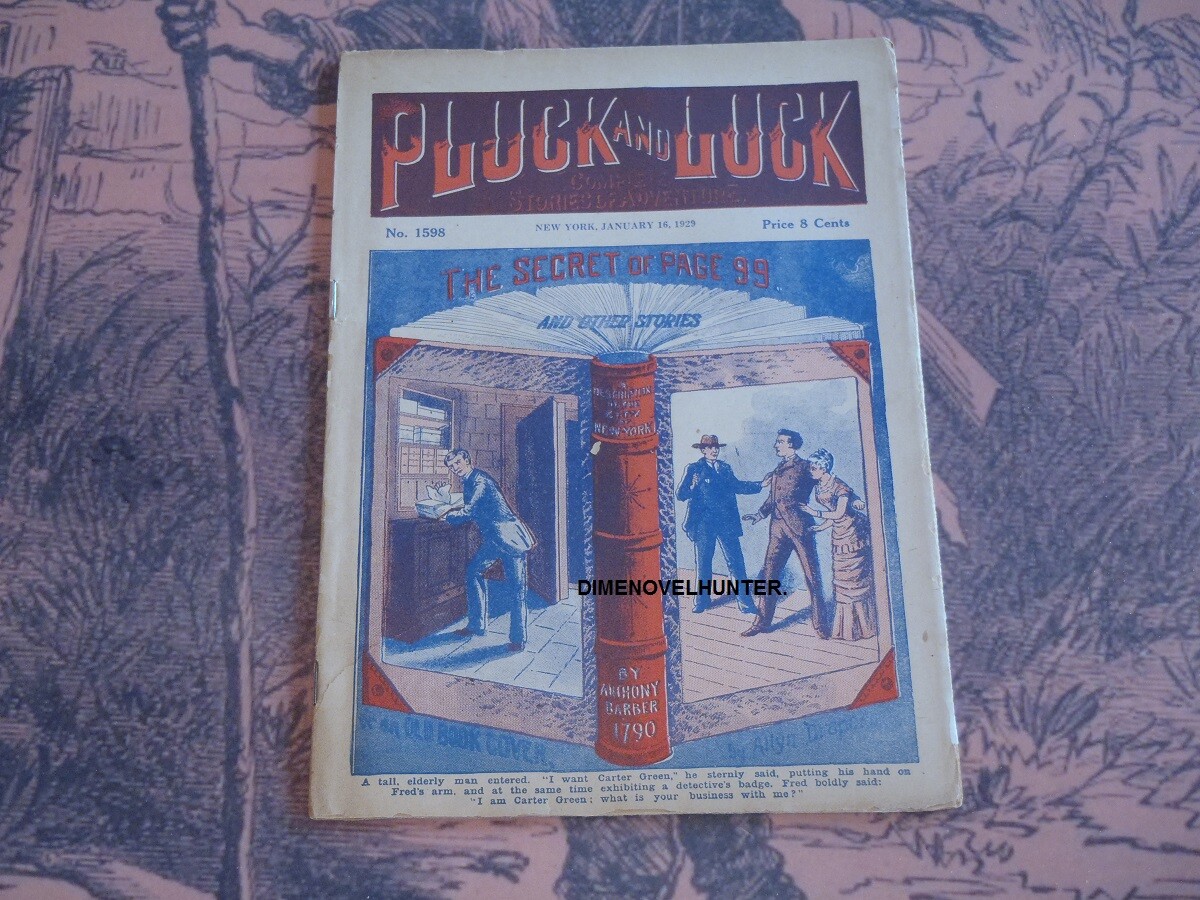 FRANK TOUSEY’S PLUCK & LUCK WEEKLY #1598 1929 DIME NOVEL STORY PAPER