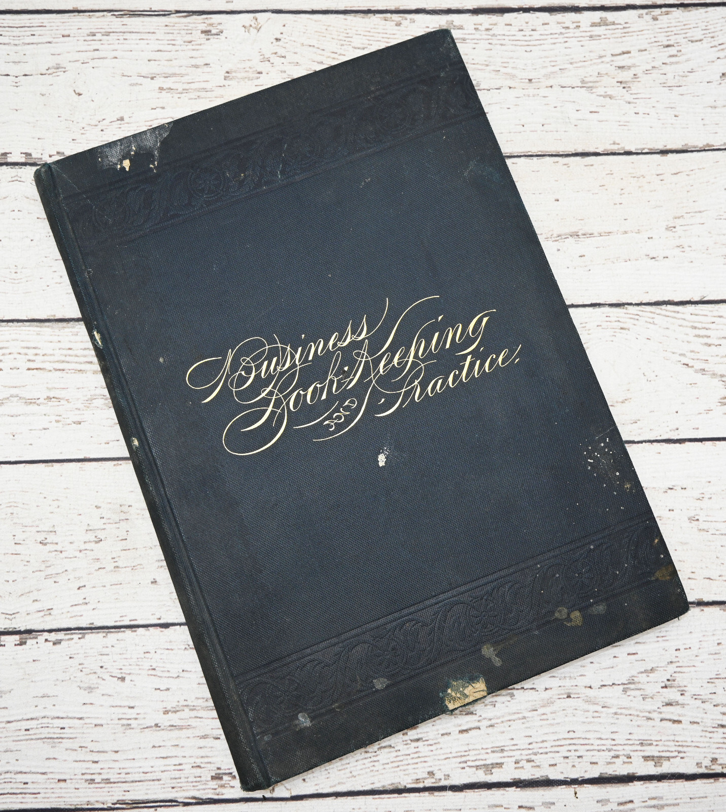 Antique 1897 Sadlers Business Book Keeping & Practice- Heald’s School Info HC