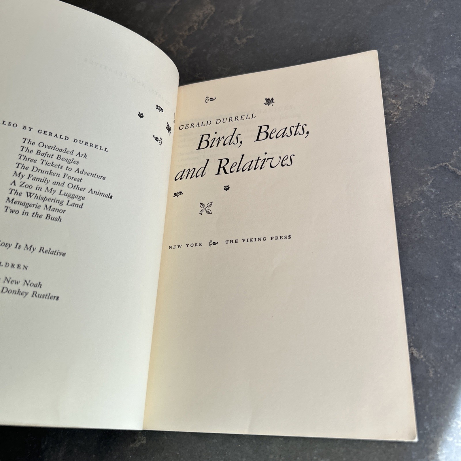 Gerald Durrell BIRDS, BEASTS & RELATIVES Paperback 1971