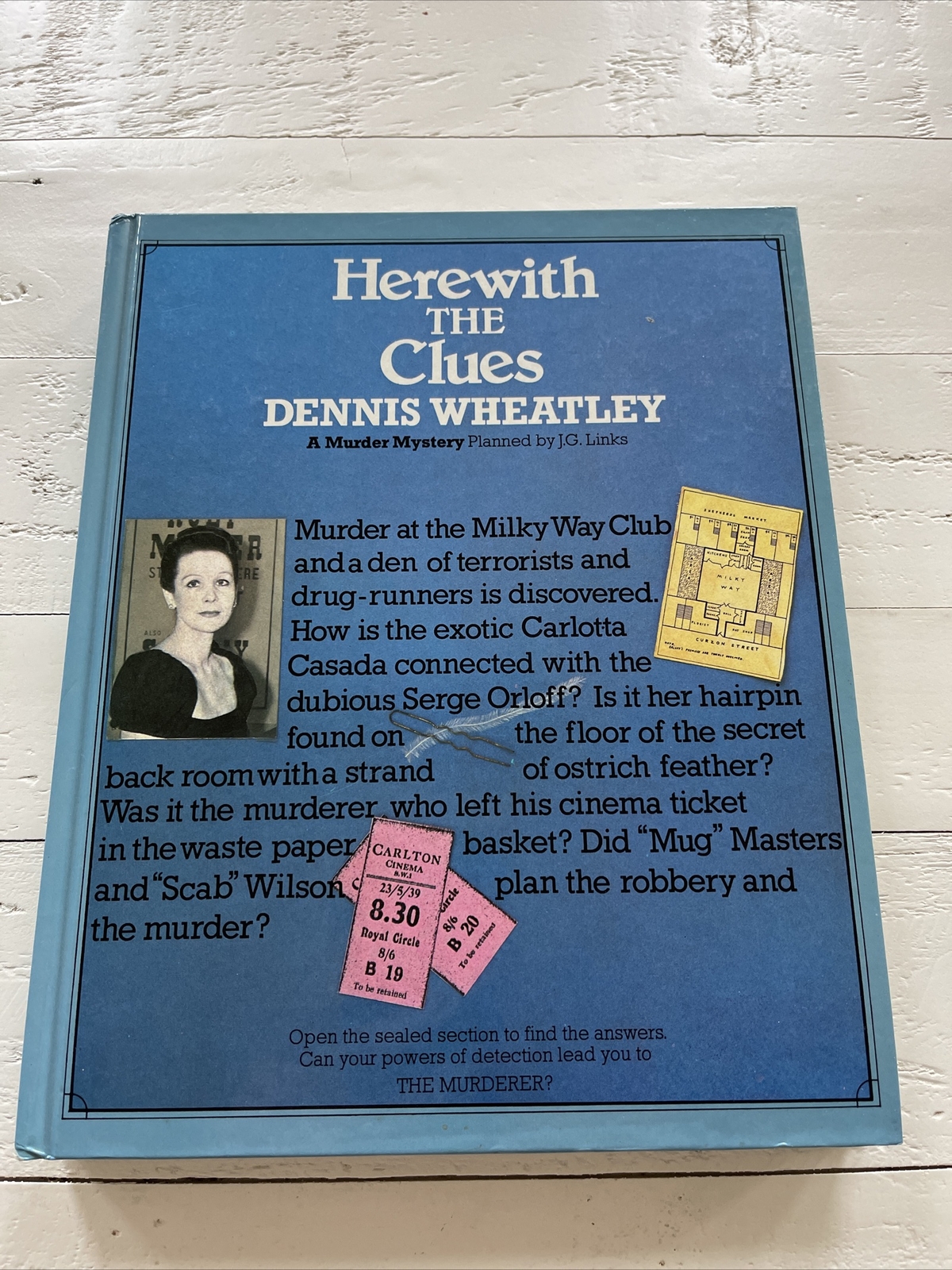 HEREWITH THE CLUES by Dennis Wheatley ~Webb & Bower Edition Hardcover