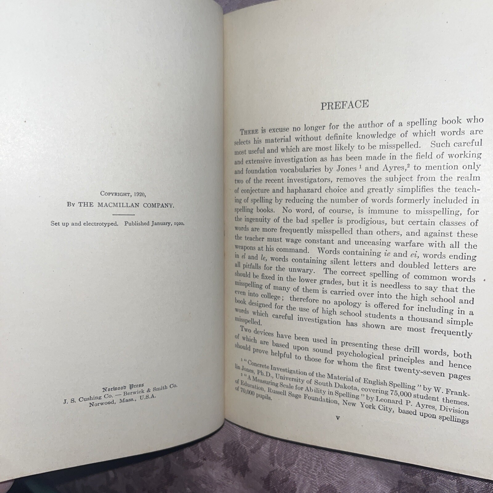 Word Study For High Schools HC Book Norma Lippincott Swan 1921