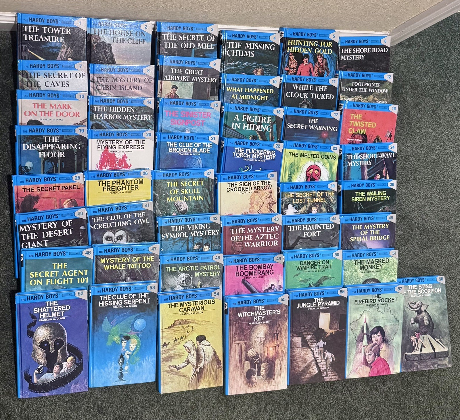 Vintage Hardy Boys 48-Book Lot Grosset & Dunlap HC Mystery Set VG+