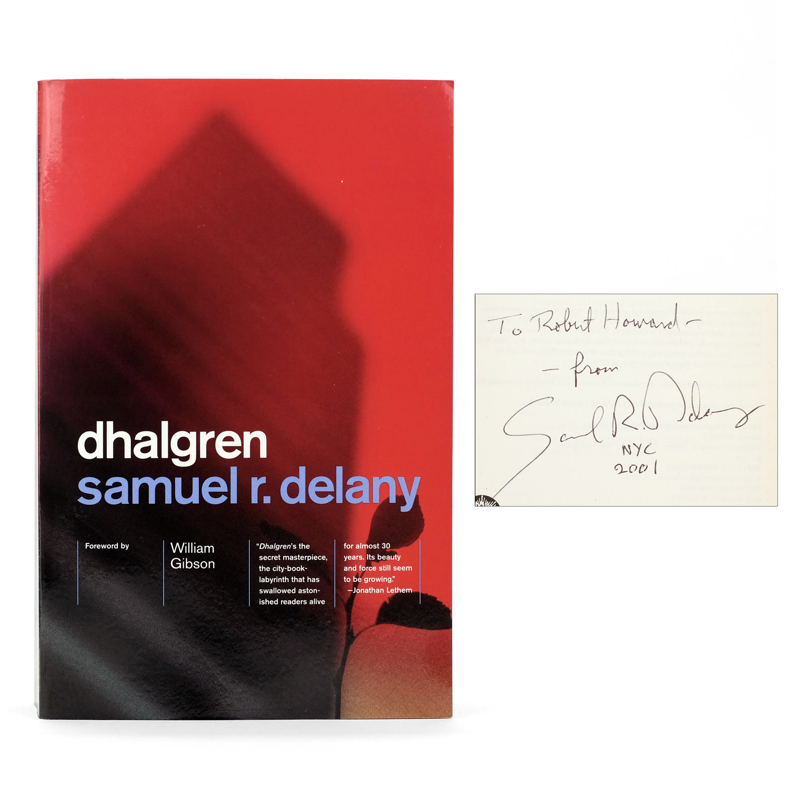 Dhalgren / Samuel R. Delany / Signed & Inscribed / Vintage Books SC 2001