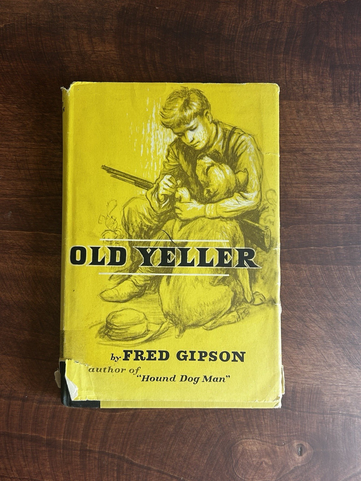 Old Yeller by Fred Gipson (1956) 1ST EDITION Hardcover Book W Yellow Dust Jacket