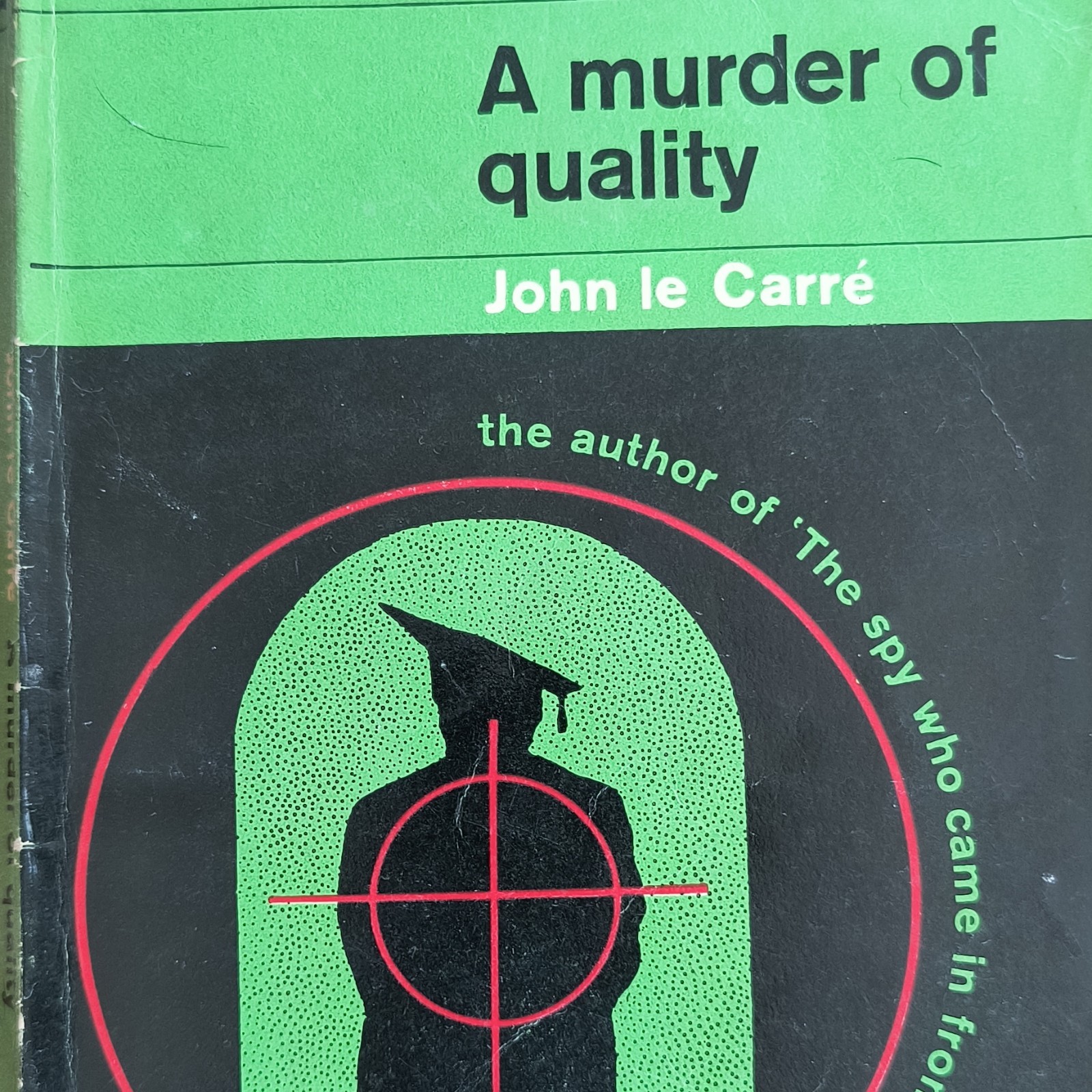 6 Vintage Green 1960s Penguins: John Le carre, Ellery Queen, Nicolas Freeling