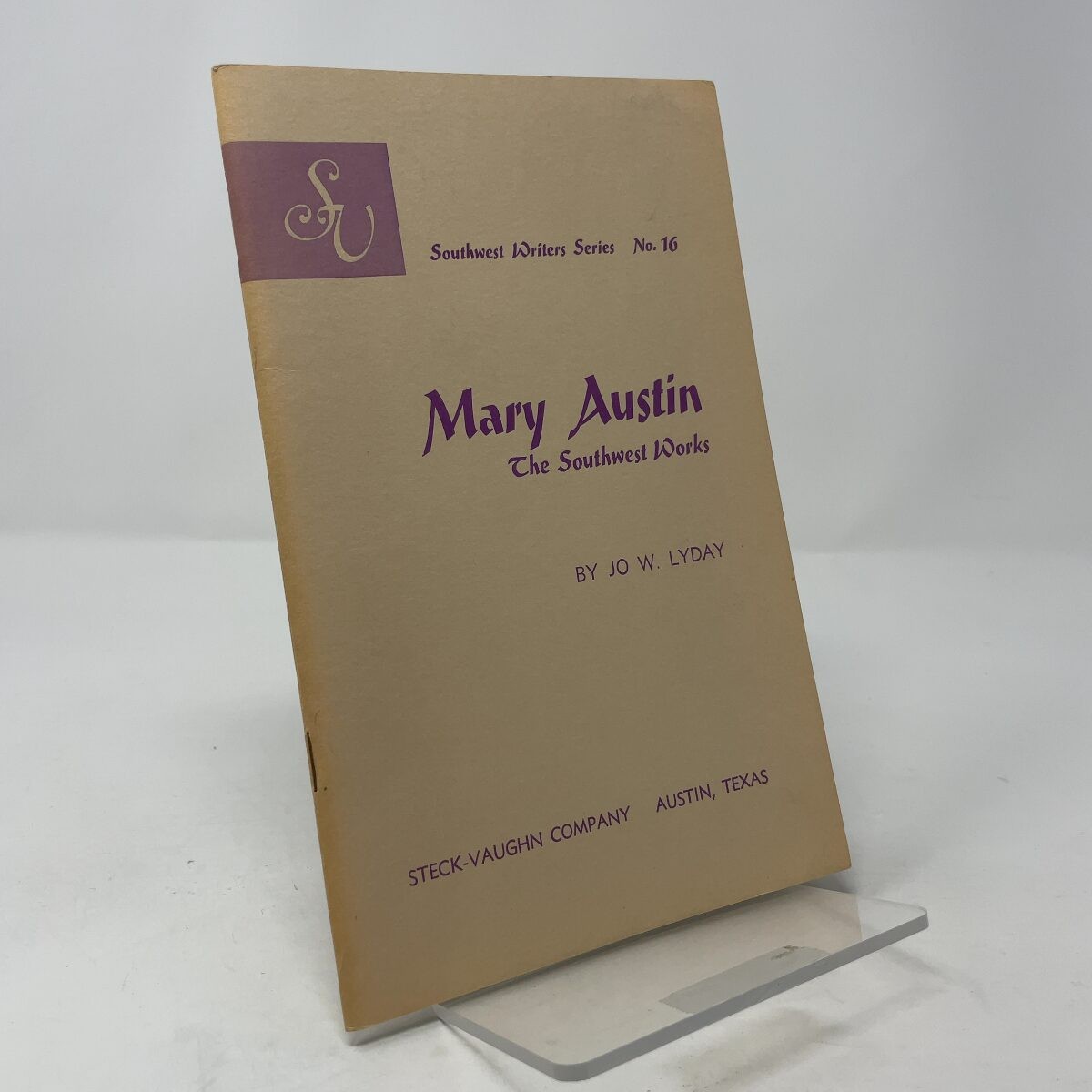 Mary Austin by Jo W. Lyday PB First Thus Very Good 1968