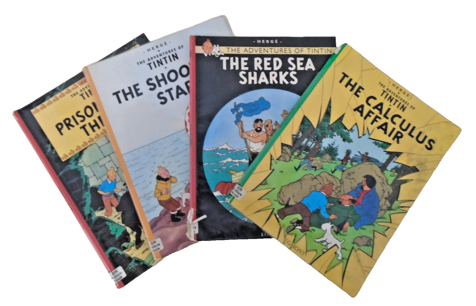 Tintin Comic Books Bundle x 4 Herge Egmont Softcover C120 B113