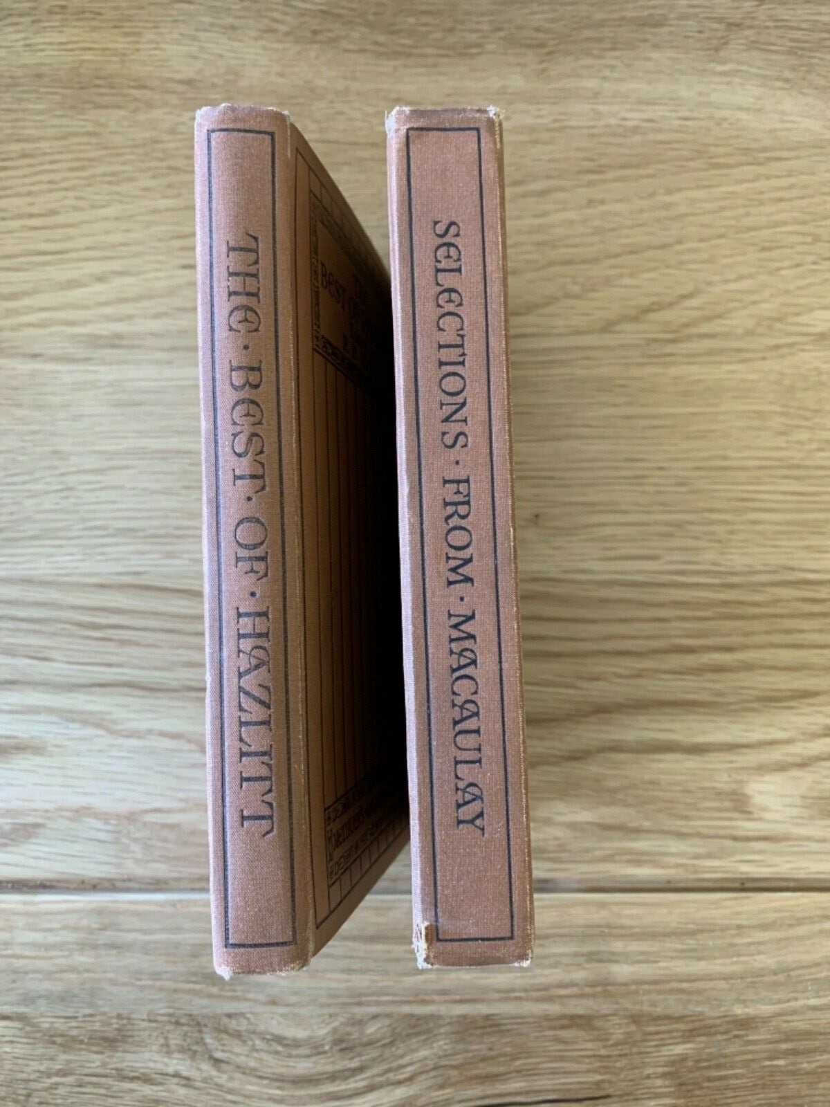 2 x Methuen & Co. Ltd, The Best Of Hazlitt & Selections From Macaulay, Both 1932
