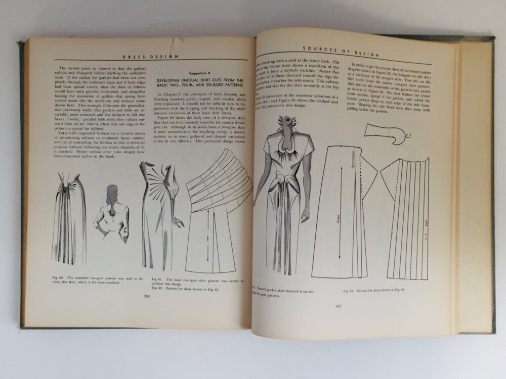 Dress Design: Draping and Flat Pattern Making 1948 Hillhouse Mansfield Vintage
