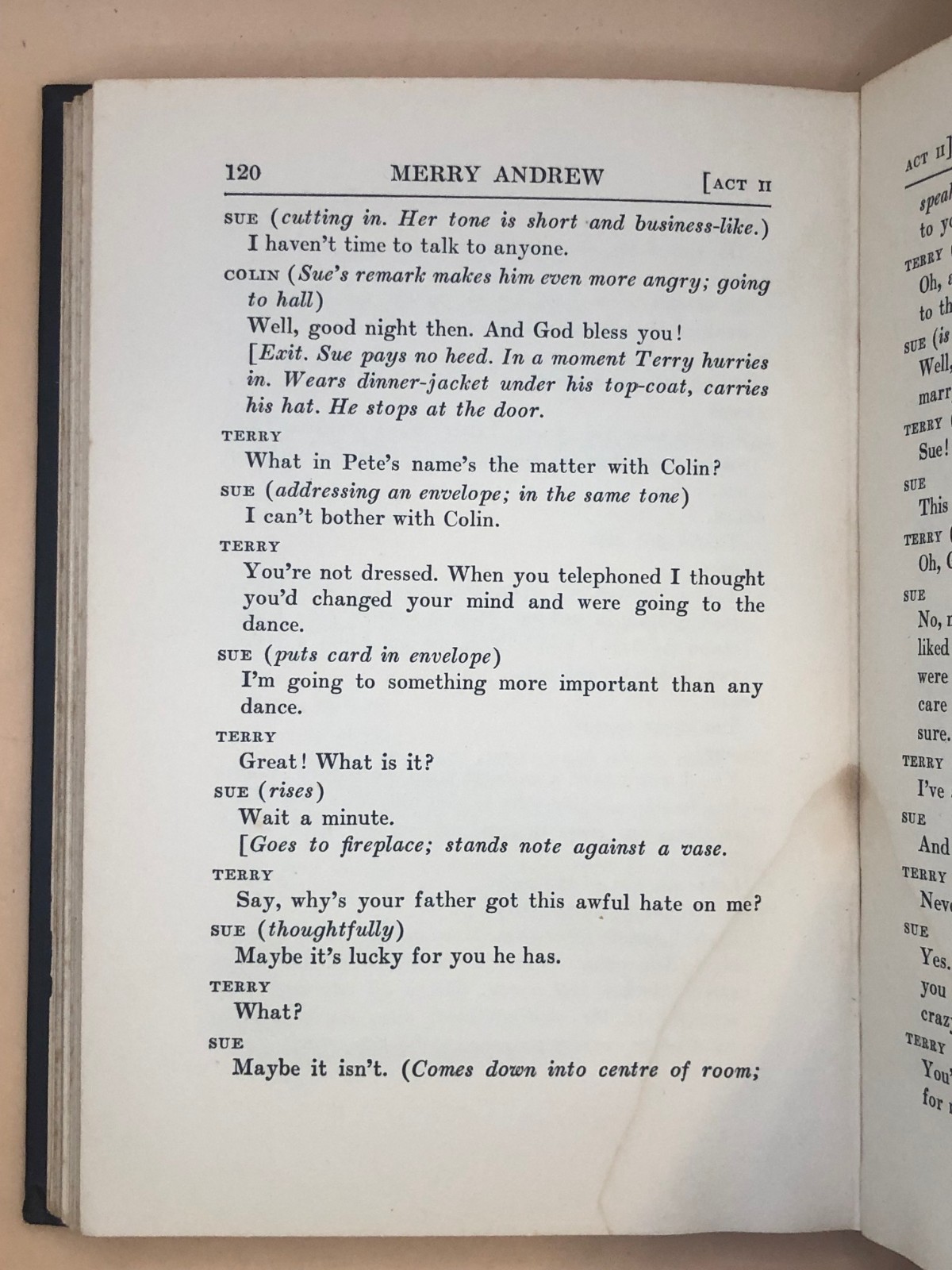 ANTIQUE Merry Andrew 3 Act Comedy Lewis Beach 1ST RARE OLD VINTAGE ANTIQUE VTG