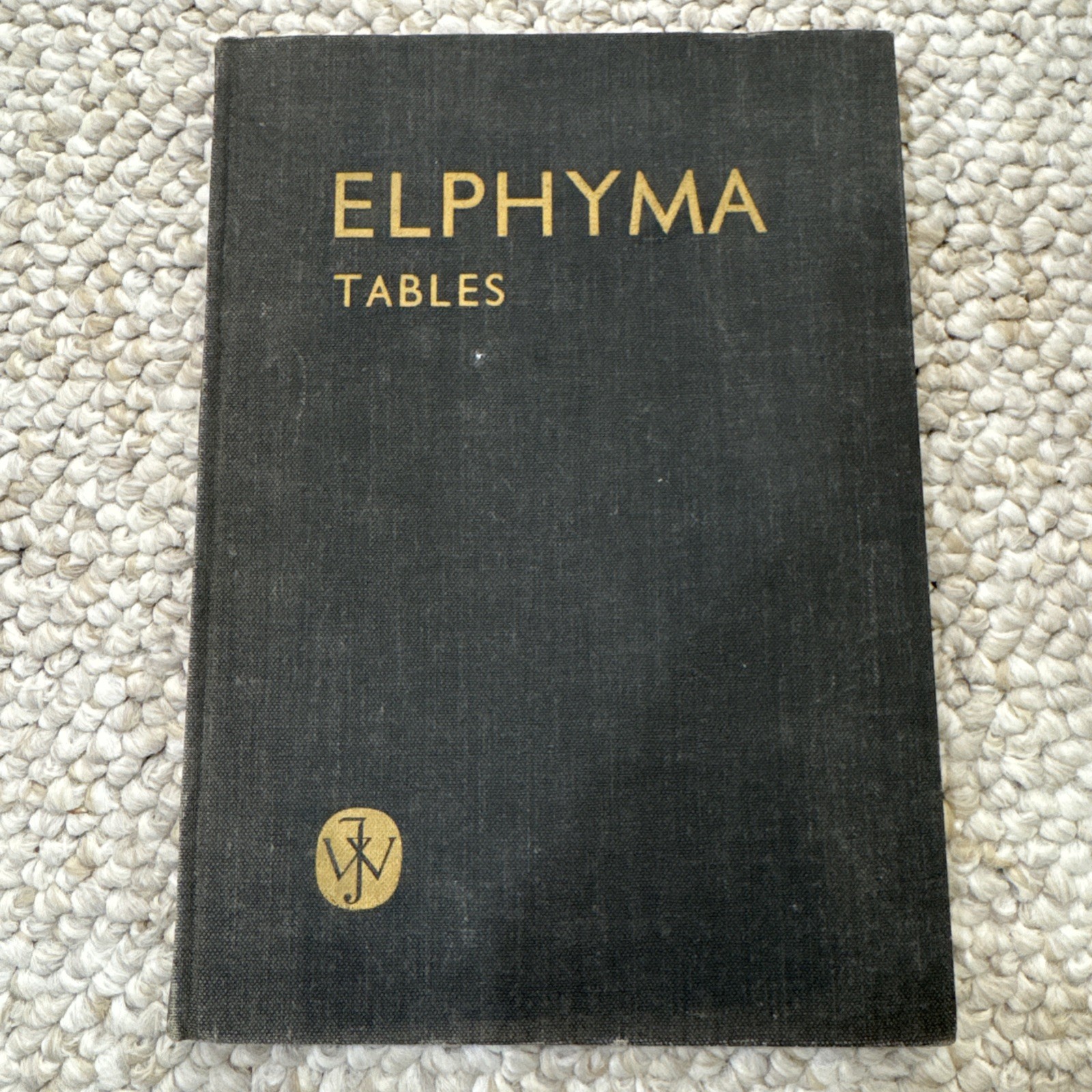 FREE SHIP! ELPHYMA TABLES Book by John Wiley & Sons 1964