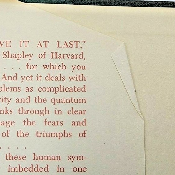 OUT MY LATER YEARS Albert Einstein SCIENCE 1st Edition PHYSICS 1950 Memoir HCDJ