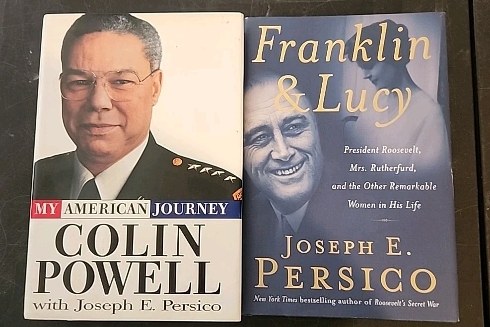 Lot Of 2-Joseph E. Persico, Franklin & Lucy, My American Journey Colin Powell