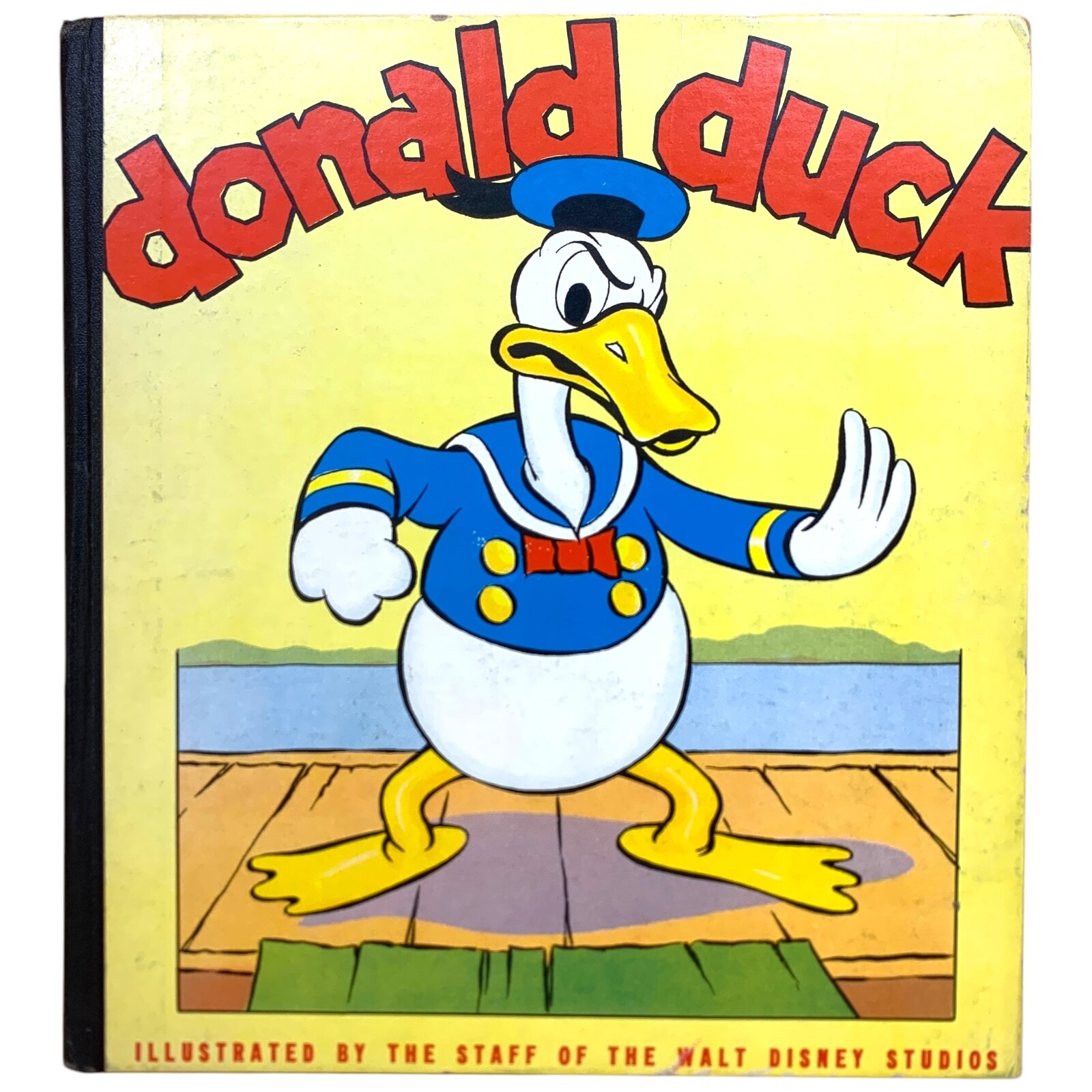 Donald Duck 1936 Vintage Hardcover Book Illustrated Walt Disney Studios Staff