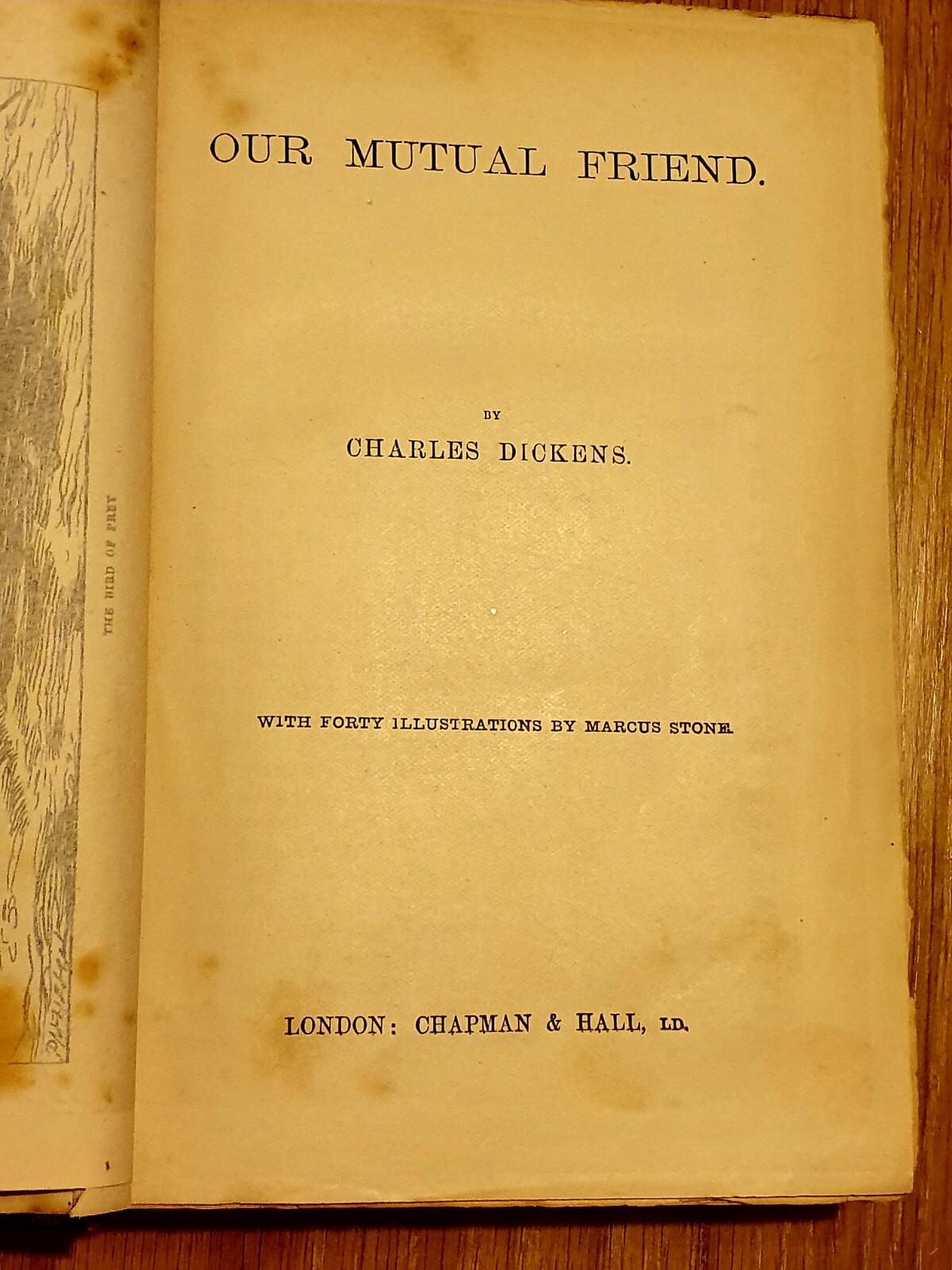 Antique Victorian Era Our Mutual Friend By Charles Dickens