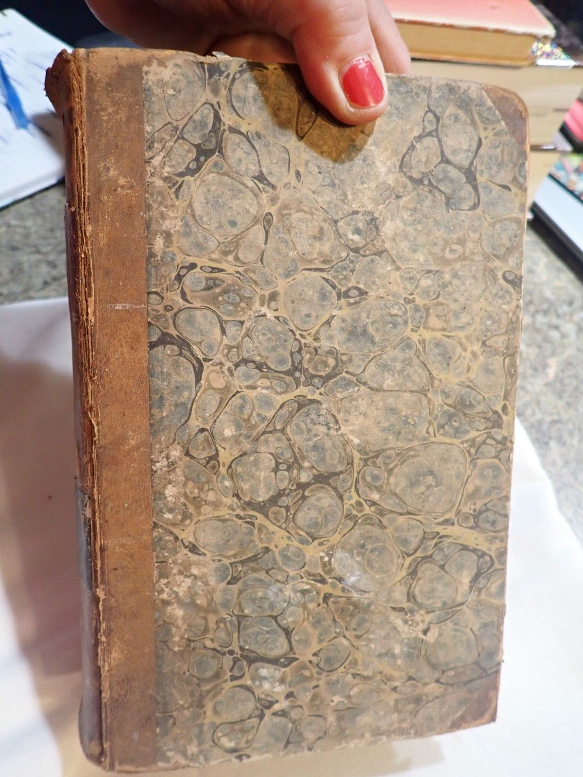 1817 Christian Observer The Sixteenth Volume hardcover partial leather