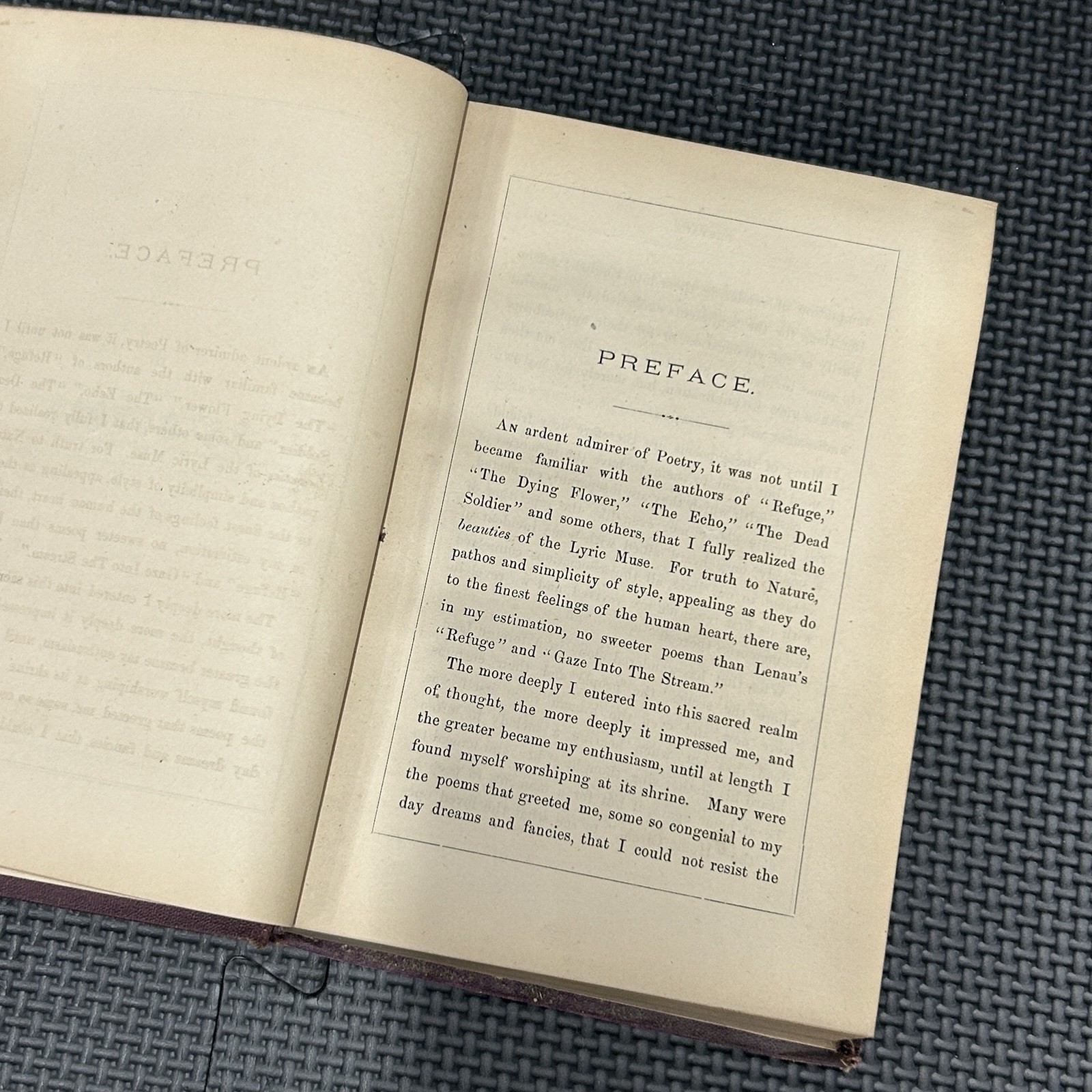 Vintage 1869 Gems of German Lyrics Book Henry D. Wireman Antique Poetry HC