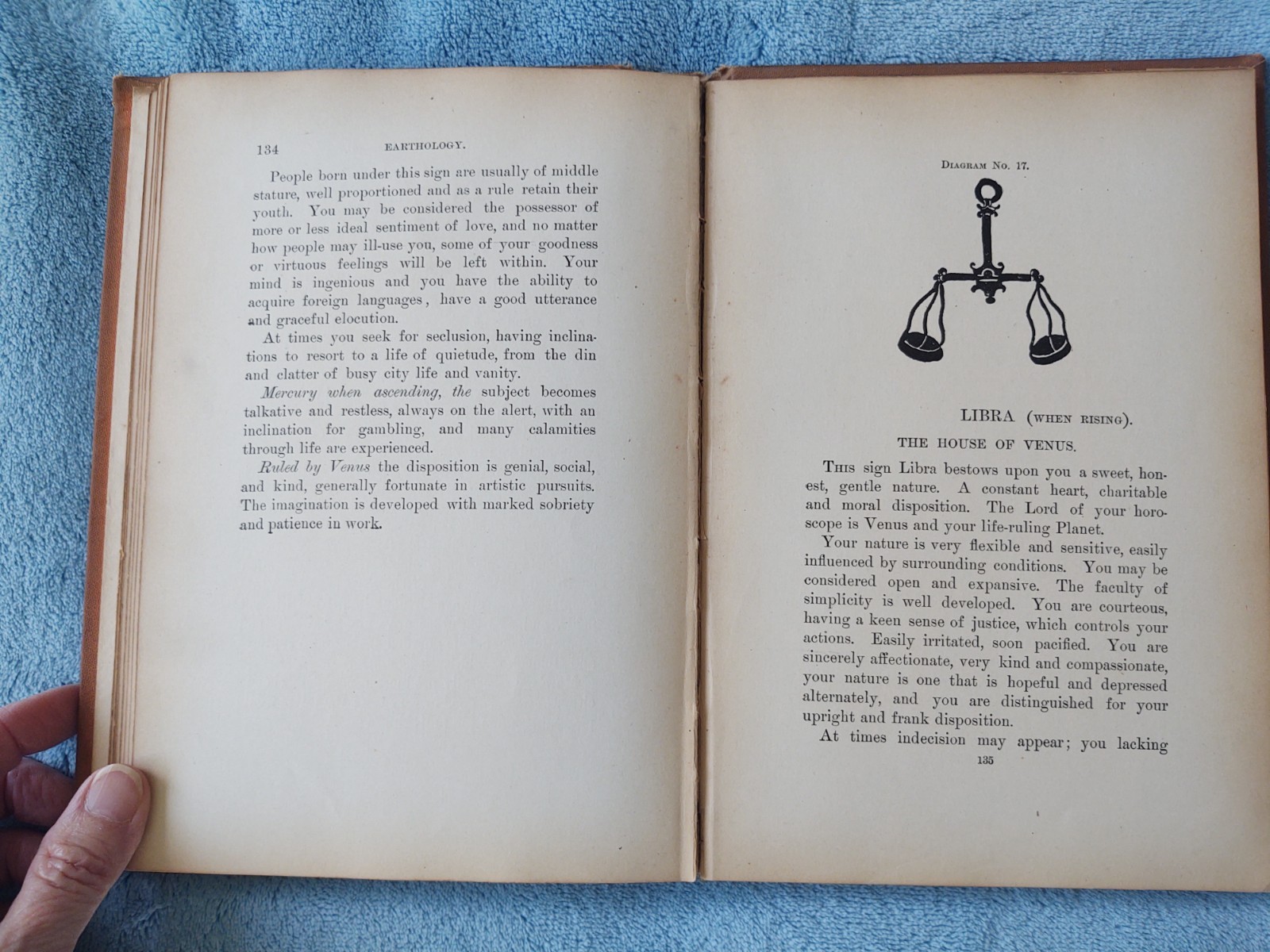 Earthology Humanity Characterized Raphael 1901 Antique Astrology Hardcover Book