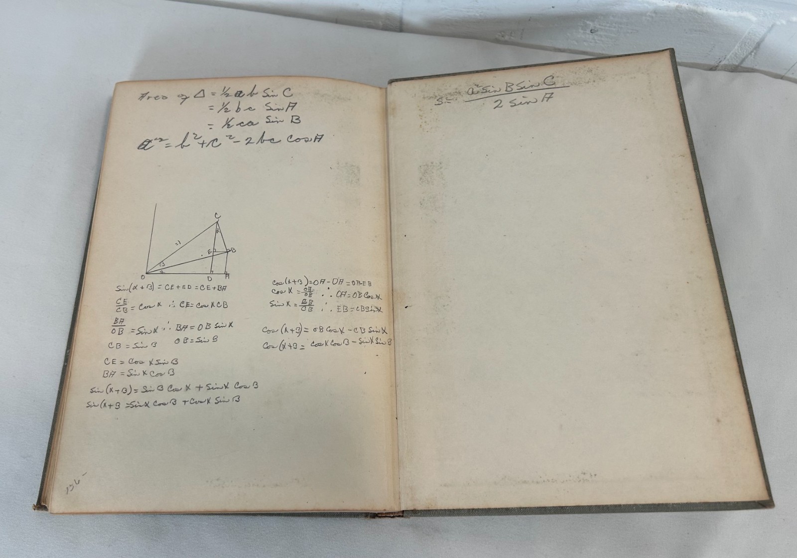 Trigonometry for Secondary Schools Butler Wren 1948 Vintage Math Text