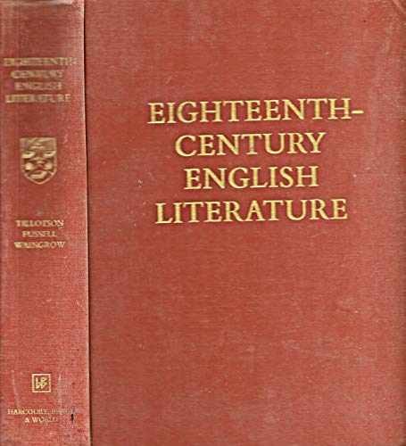 Eighteenth-Century – Hardcover, by Tillotson Geoffrey; Waingrow – Very Good