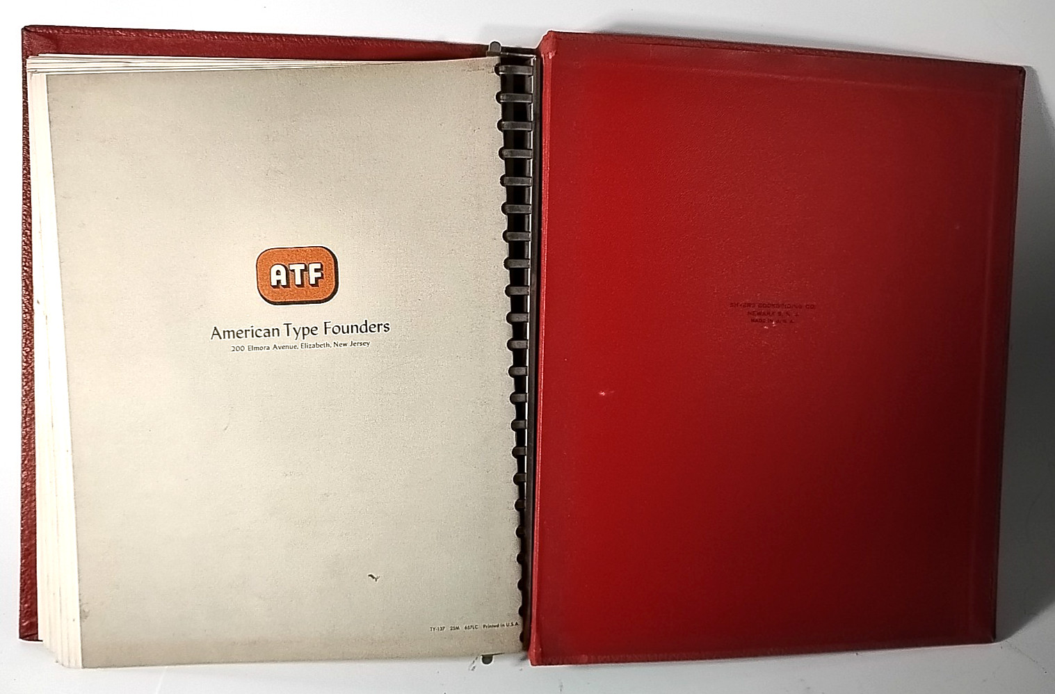 1955 American Type Founders „Design with Type“ Planning Book VINTAGE