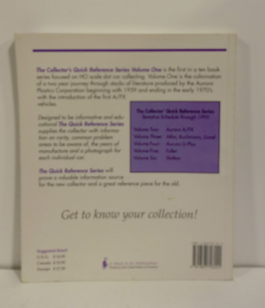 RARE The Collector’s Quick Reference Series Volume 1 Aurora Vibrators & T-Jets