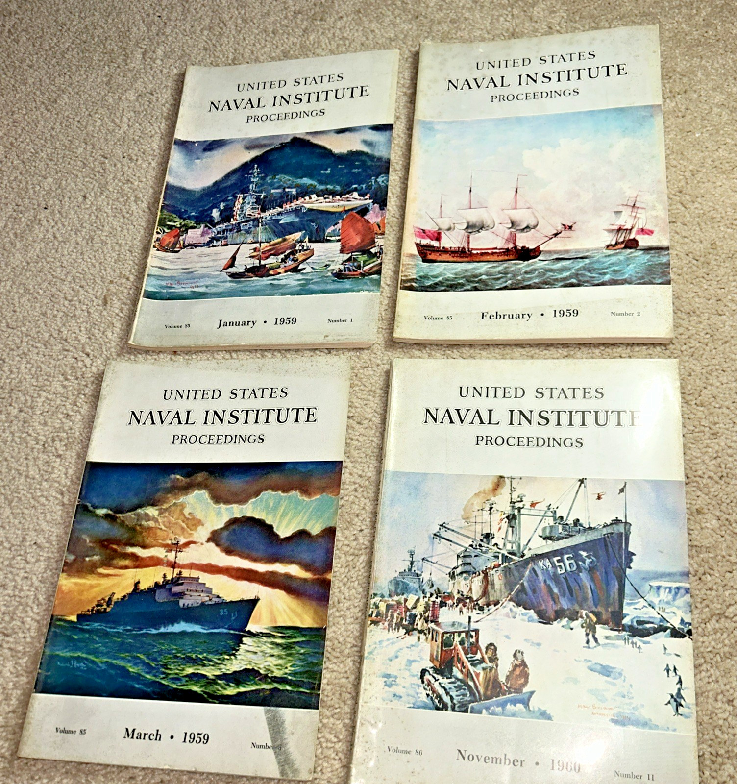 4 – UNITED STATES NAVAL INSTITUTE PROCEEDINGS – 1959 /1960 (#6)