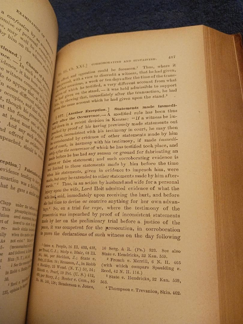 Treatise on Law of Trials Civil Criminal Seymour Thompson Vol 1 1889 Original