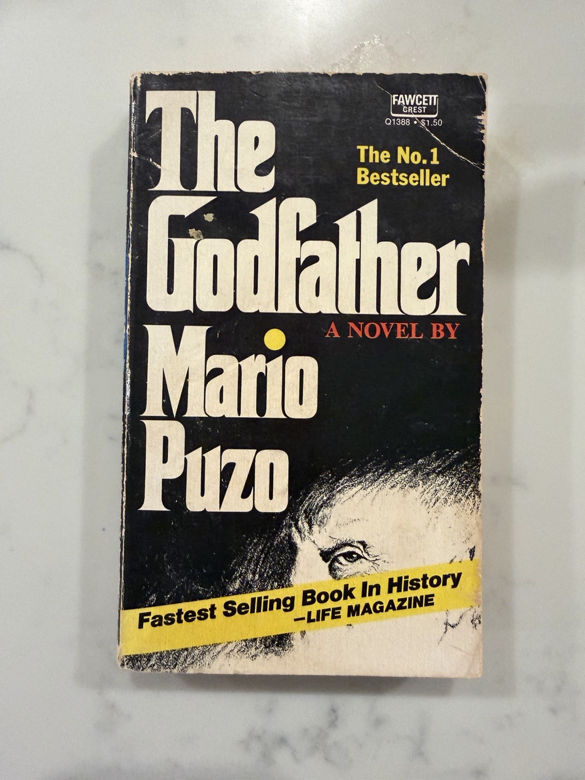 The Godfather by Mario Puzo Fawcett Crest Vintage Paperback 1969 Reprint