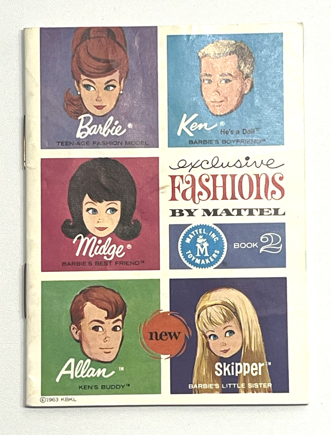 Vintage 1963 Mattel Barbie® EXCLUSIVE FASHIONS BY MATTEL INSERT BOOKLET #2 ~ EXC