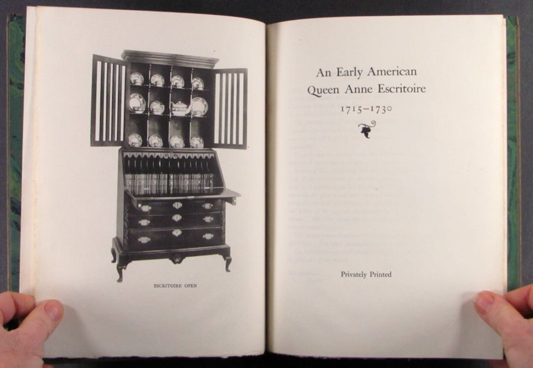 Antique American Queen Anne Writing Desk – 1929 Limited Edition Furniture Book