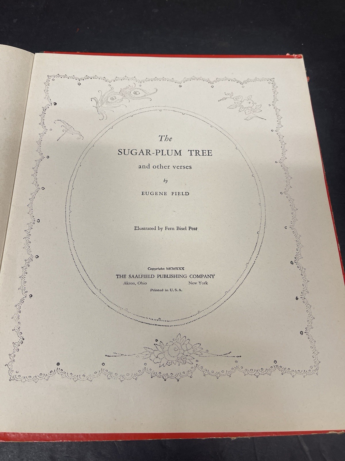 The Sugar Plum Tree & Other Eugene Field Fern Bisel Peat 1930 Hardback Book