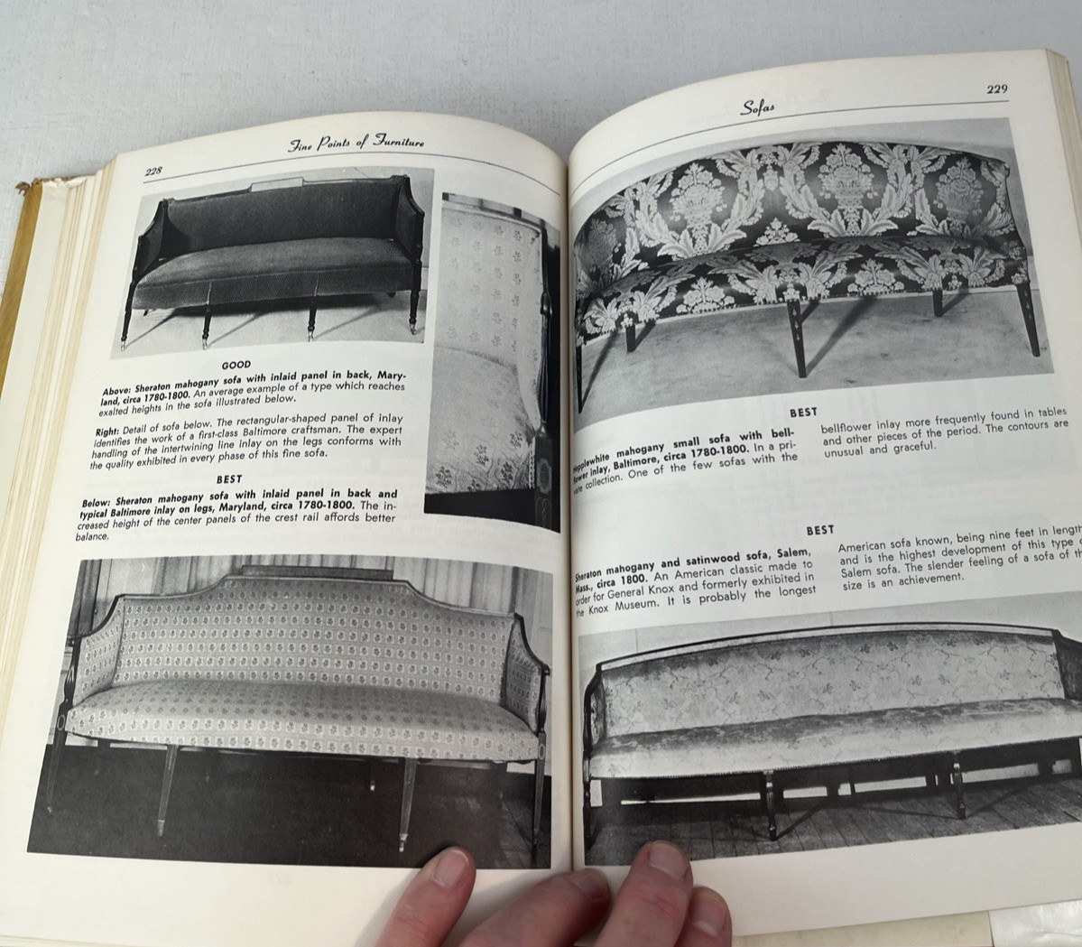 Antique Fine Points of Furniture: Early American by Albert Sack (1971, Book