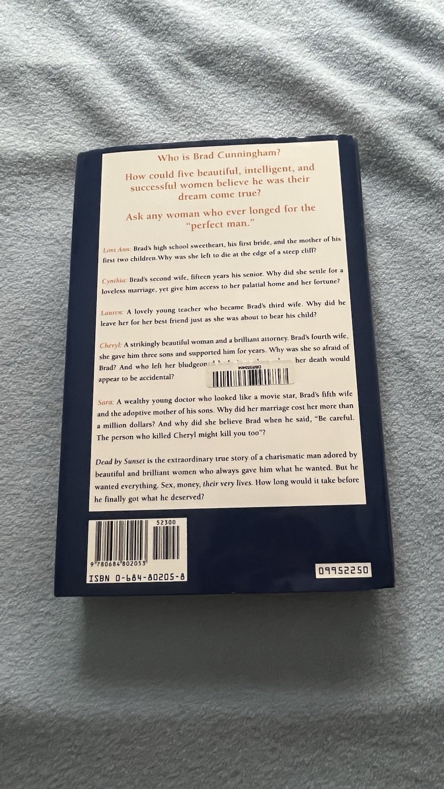 Dead by Sunset: Perfect Husband, Perfect Killer? By Ann RuleSigned First Edition