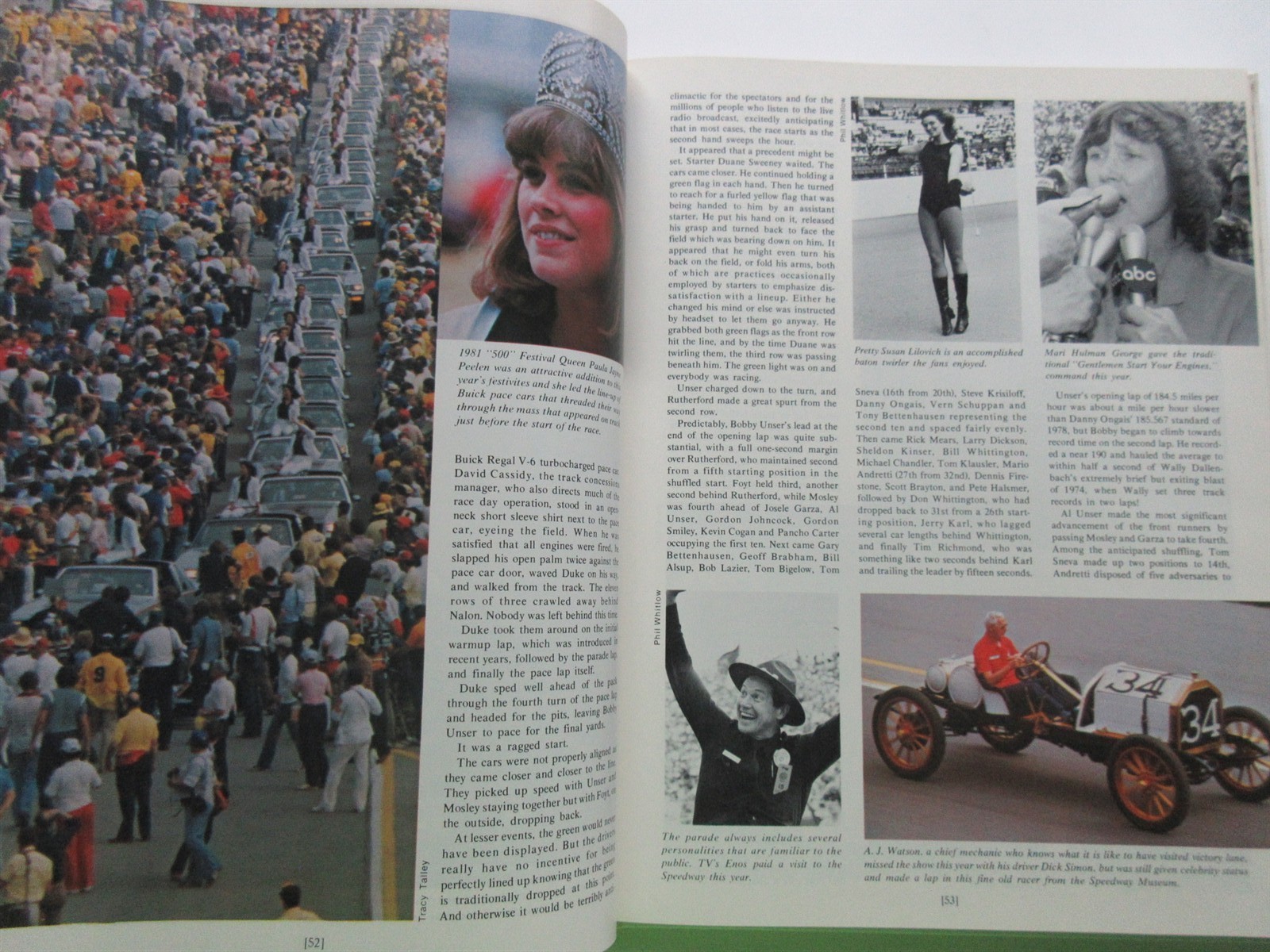 1981 Indianapolis 500 Carl Hungness hardcover Yearbook Bobby Unser