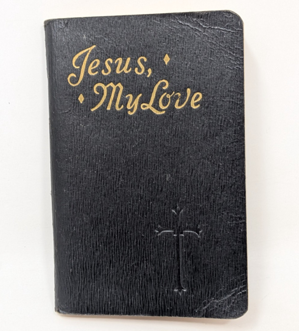 Vintage 1938 Jesus My Love Ideal Prayerbook Father Lelen Illustrated Pocket Size