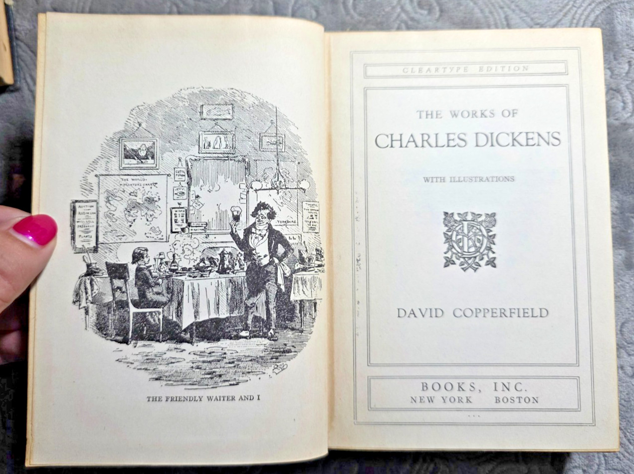 Charles Dickens David Copperfield & Martin Chuzzlewit Cleartype Ed. Illustr SET